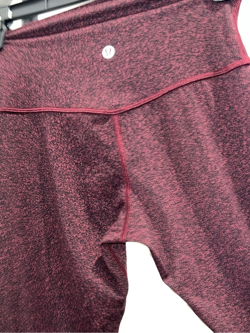 lululemon athletica Women's Maroon Space-Dye Leggings